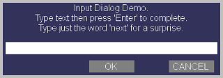 Input Dialog